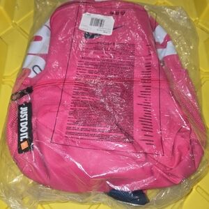 Nike Pink Backpack w/Logo + Just Do It Charm8